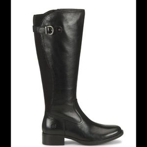 Black riding style boot